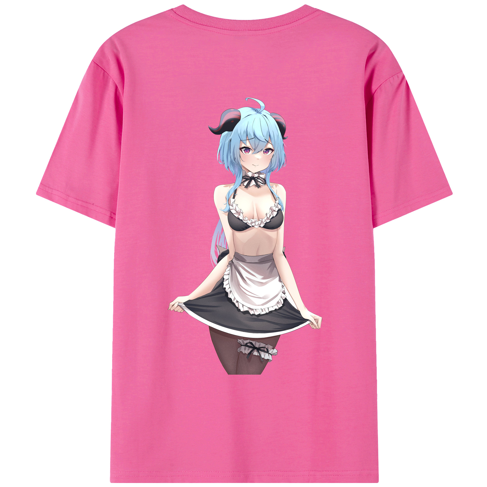 げんし神 甘雨 かんう genshin Ganyu レディース半袖Tシャツ(バックプリント)